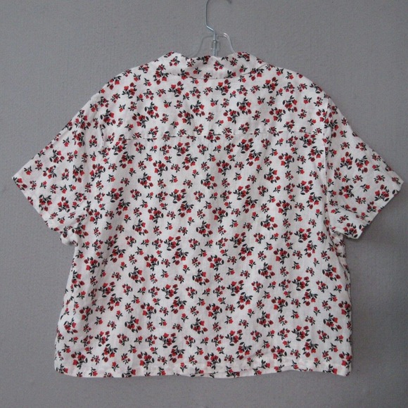 Cynthia Rowley Floral 100% Linen Skirt Top Set - Picture 9 of 16